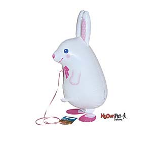 white bunny balloons