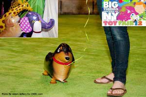 MyOwnPet dog balloon at the 2012 Toy Fair